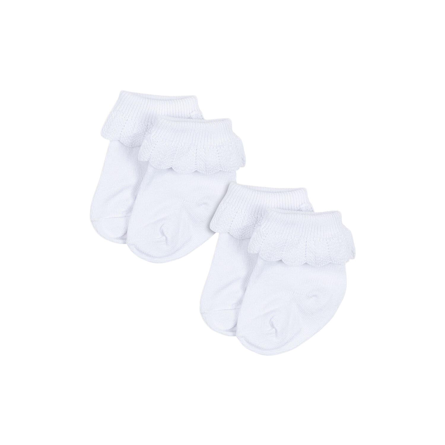 2 Pack Frill Socks, optic white