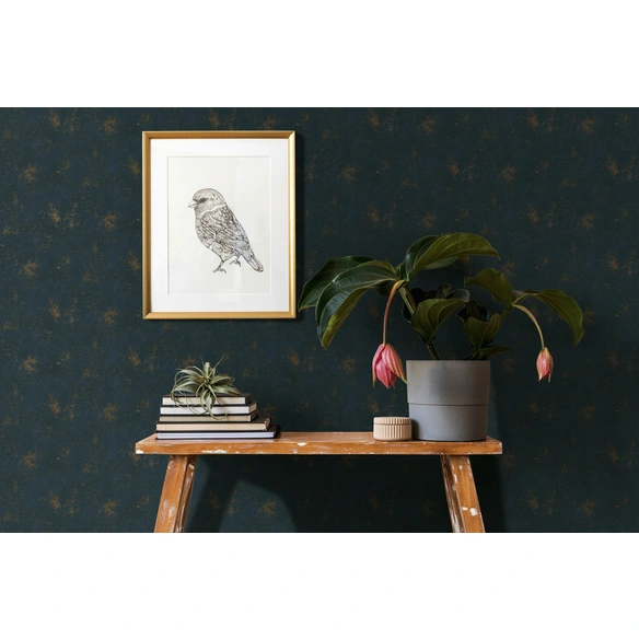 Vliestapete, BxL: 53 x 1005 cm, türkis