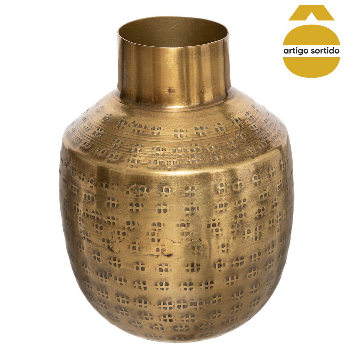 Jarra decorativa OASIS dourada 14cm