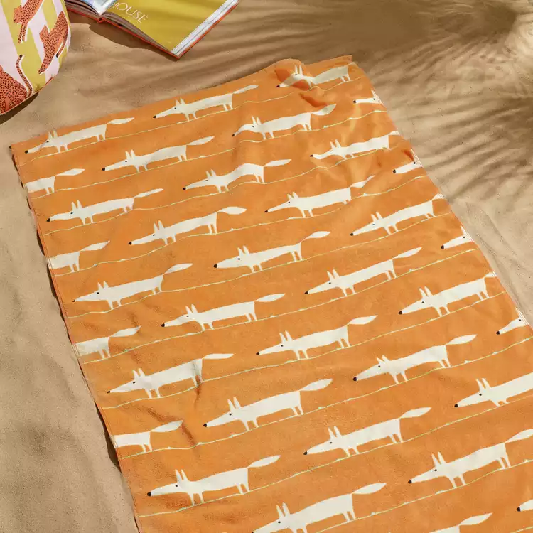 Habitat x Scion Mr Fox Beach Towel - Orange