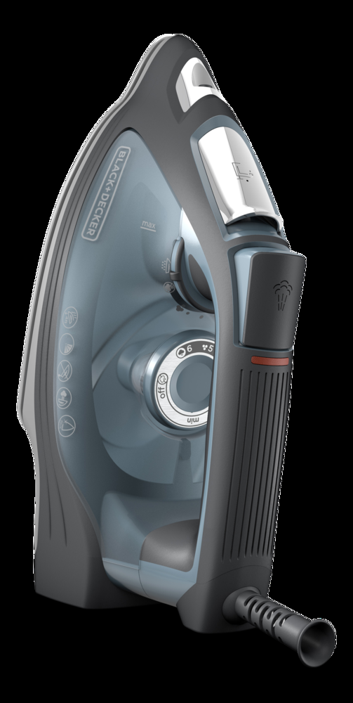 Black & Decker 1500W Steam Iron with Auto Shutoff, Grey/Green
