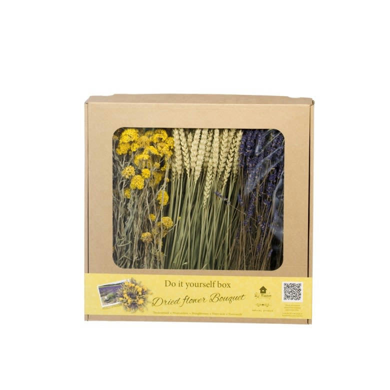 KIT DIY FS - Kit création bouquet fleurs séchées diy jaune