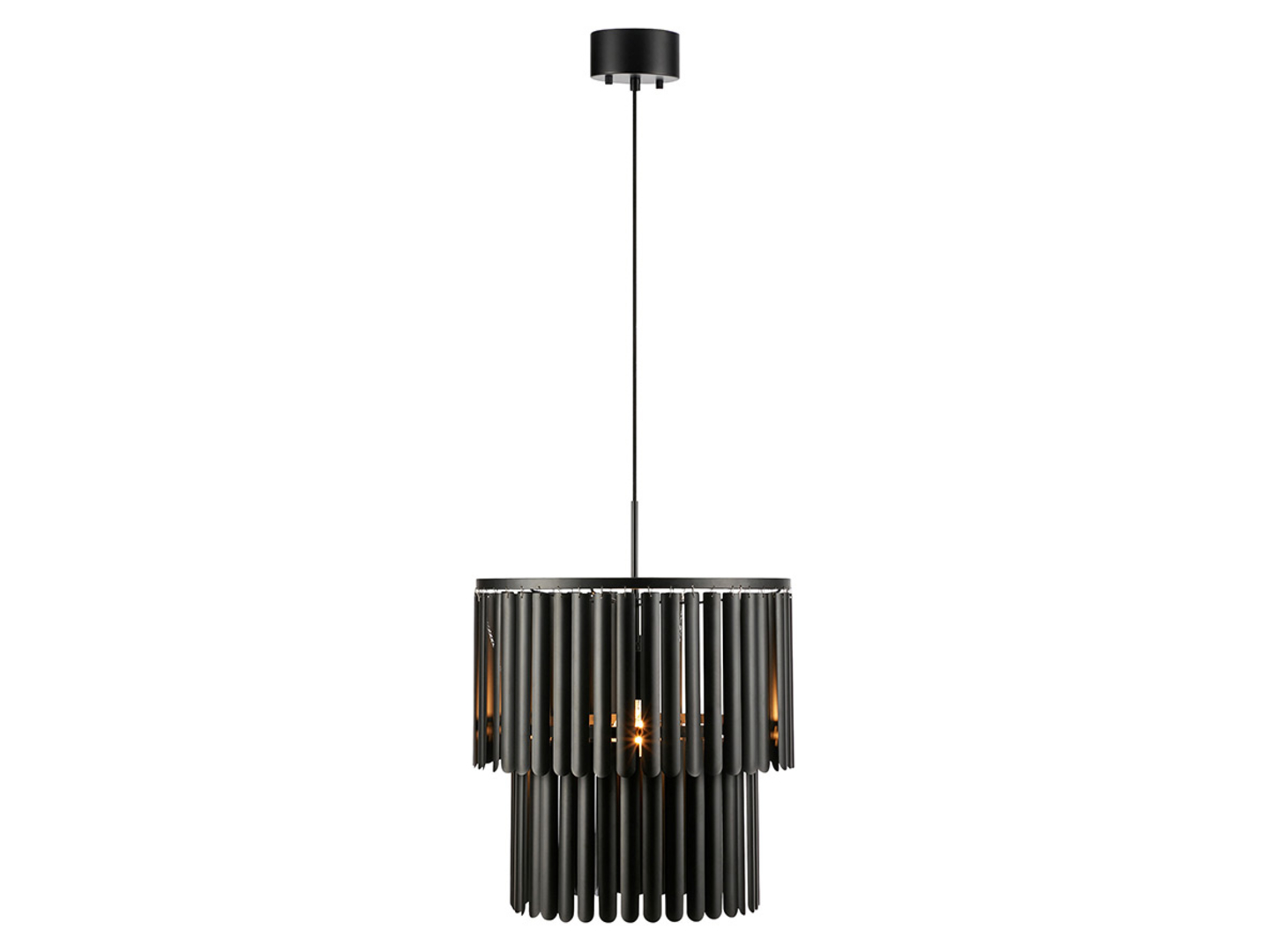 Lampa wisząca Viento metalowa czarna