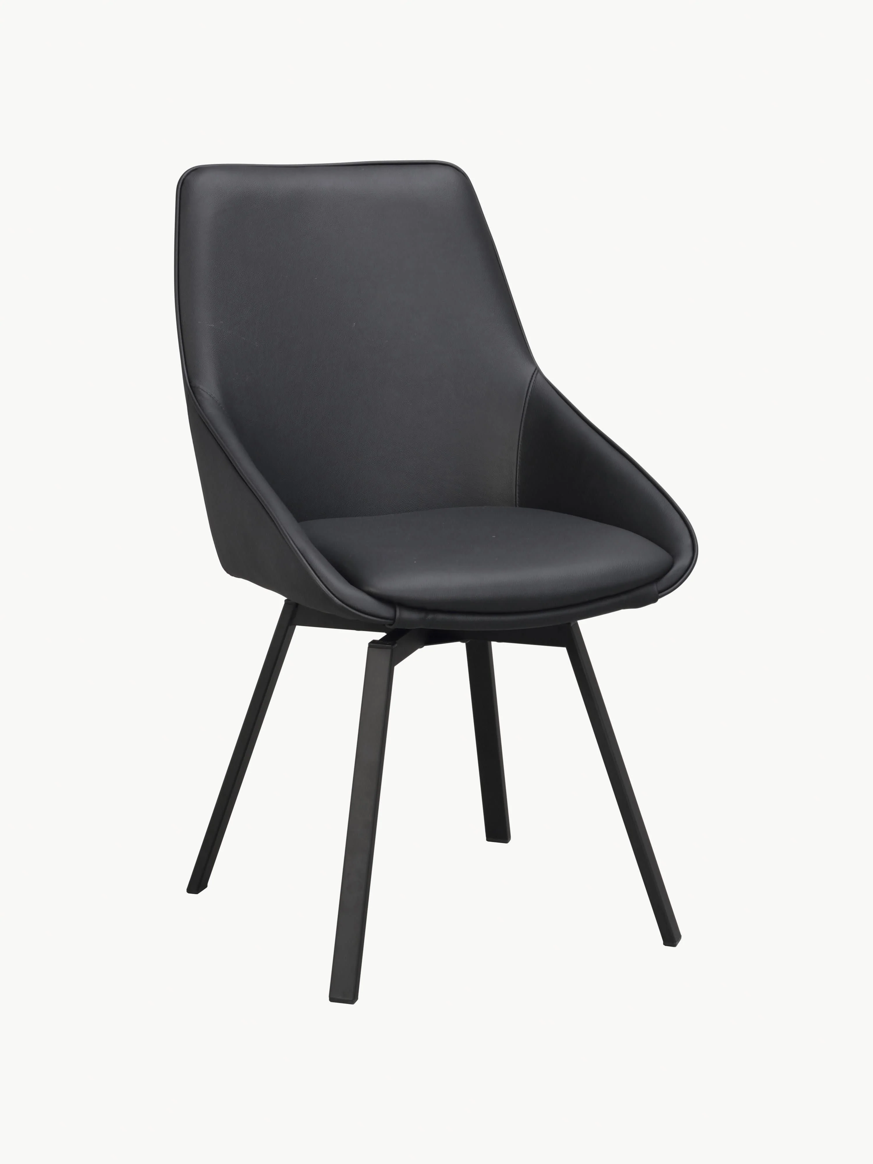 Drehbare Lederstühle Alison, 2er-Set