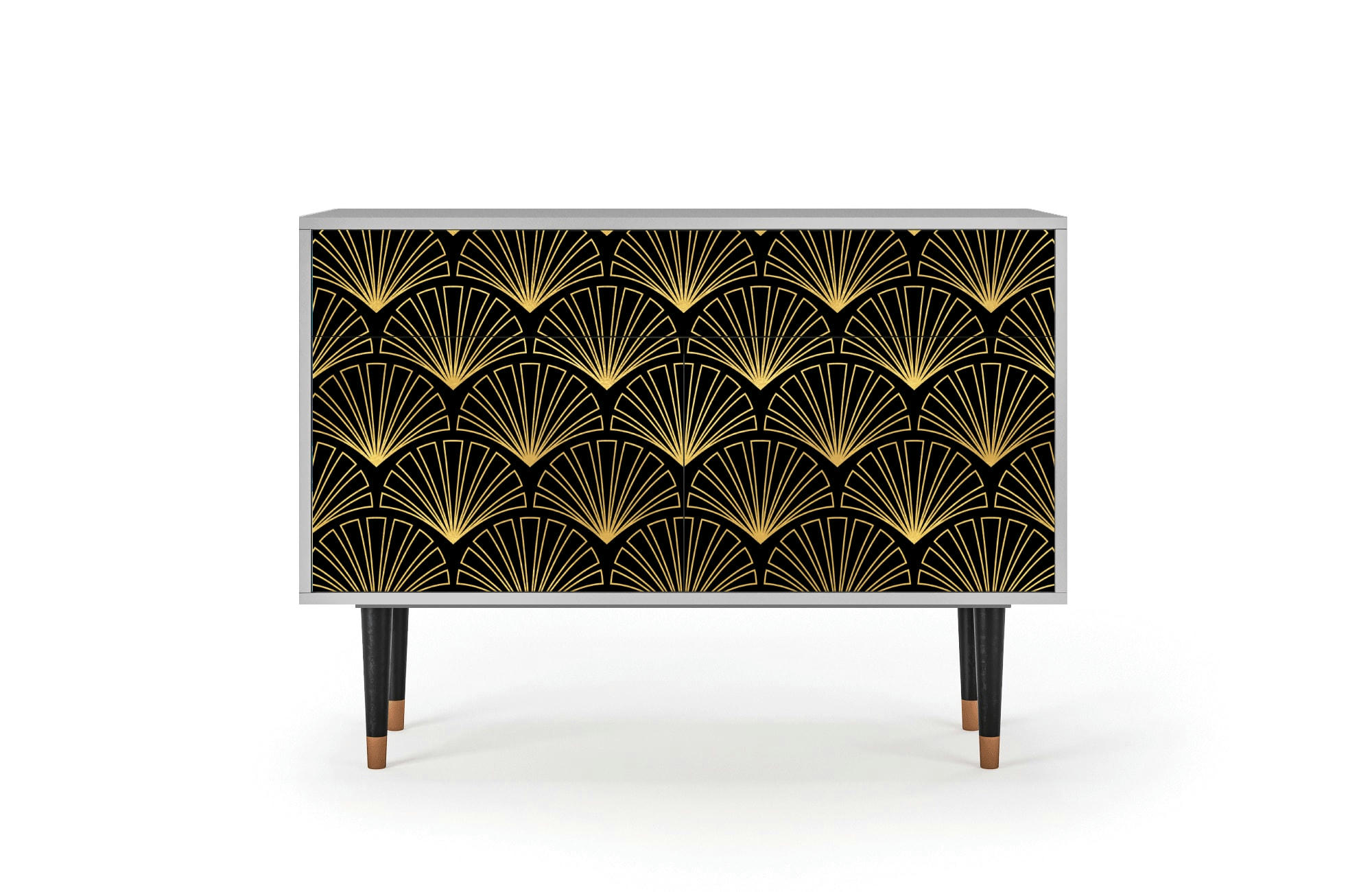 BIRD OF JUNO - Buffet  noir 2 tiroirs et 2 portes L 115 cm