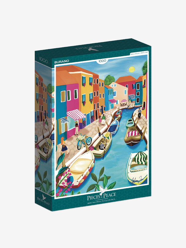 Puzzle burano 1000 pieces - piece & love multicolore