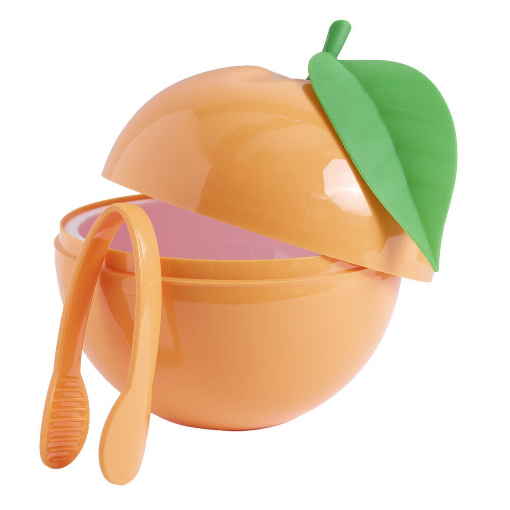 Seau à glaçons forme fruit en plastique avec pince Ø16xH15,5cm (3 modèles)