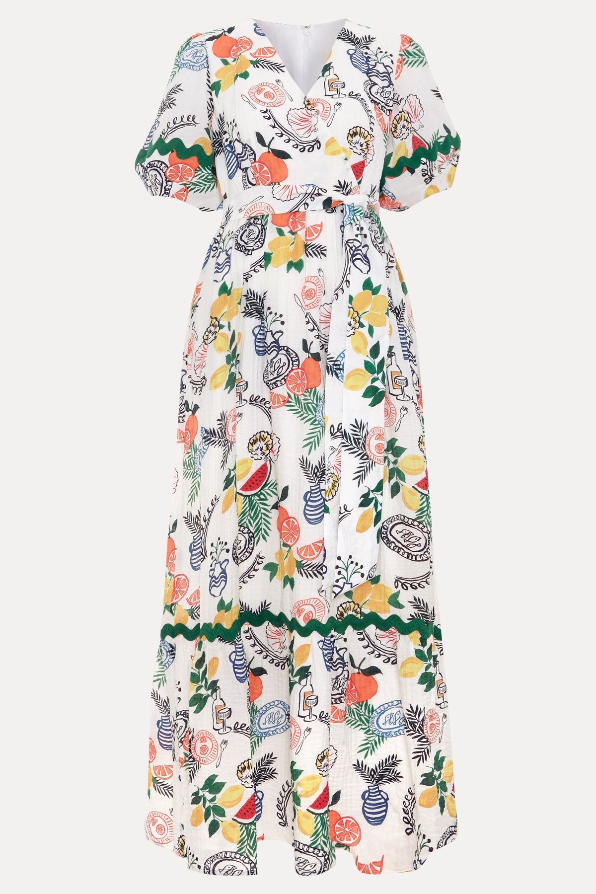 Phase Eight Rochella Puff Sleeve Wrap Maxi Dress