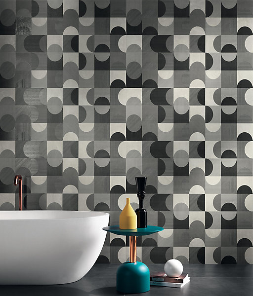 Carrelage effet Enduit Optic 120x50x0,85 cm Mat Calviro - Mur intérieur (vendu par carton de 0,6 m²) - RO'MA CARRELAGE