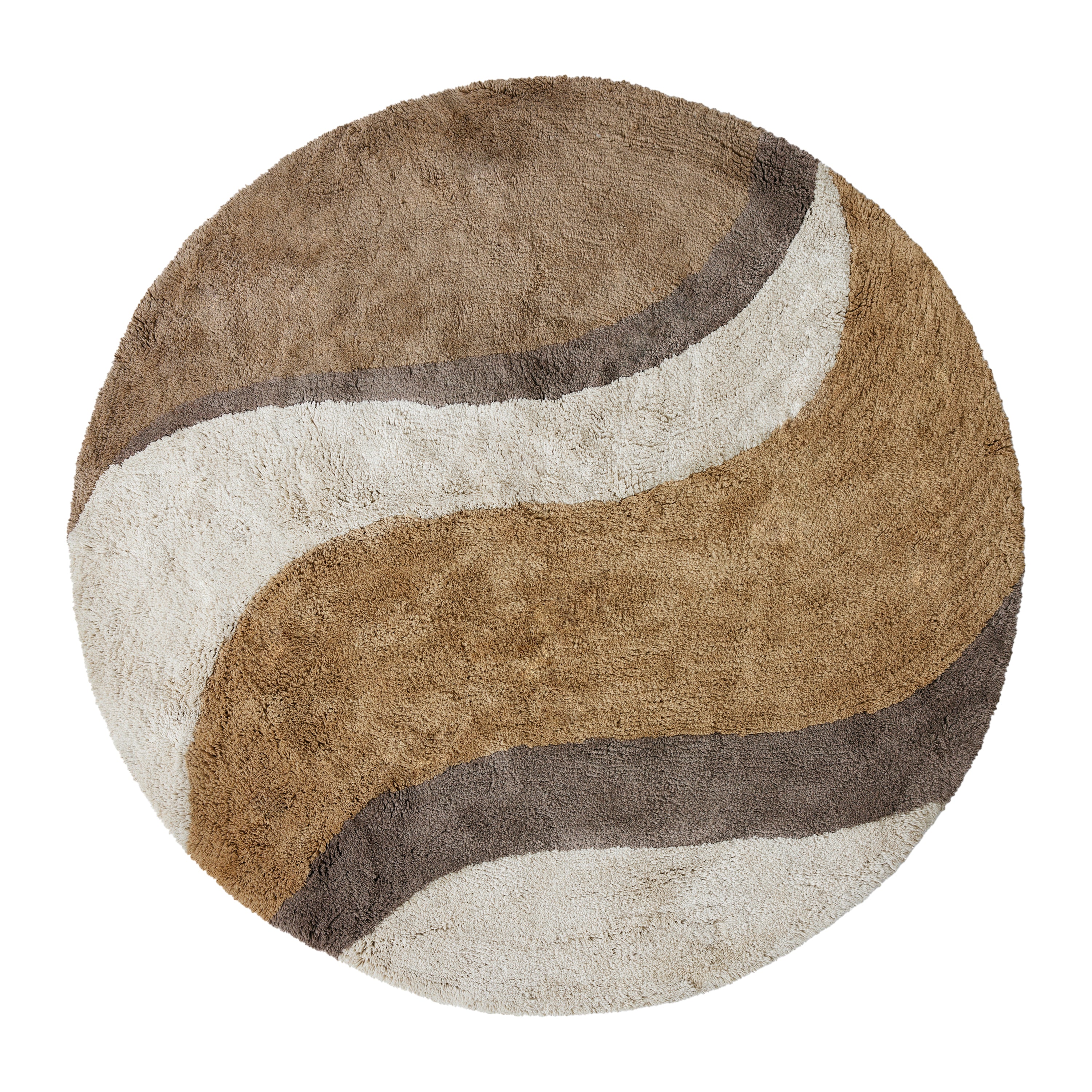 HKliving Natural Waves Badmat - Ø 120 cm