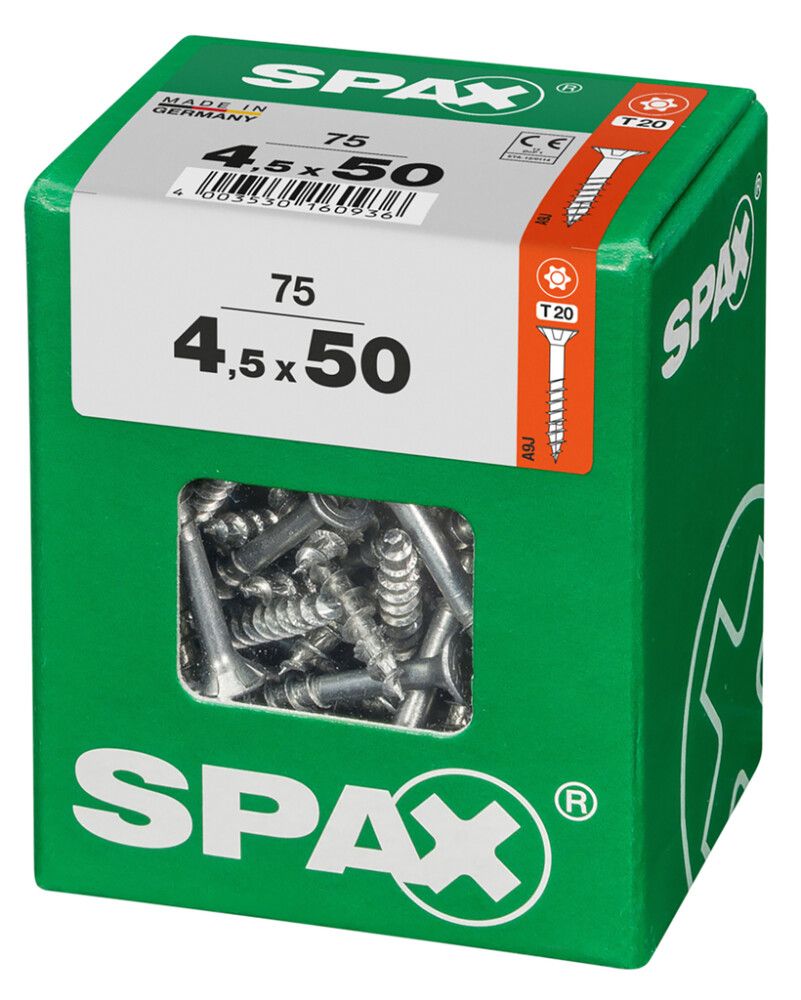 TRESKRUE SPAX TFT 4,5X50MM 75STK/PK