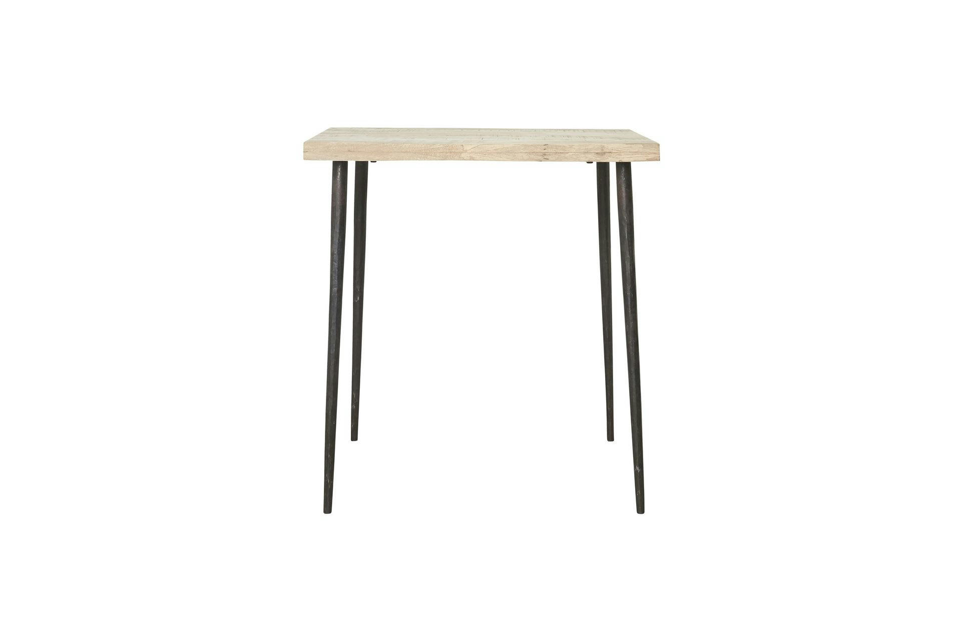 SLATED - Petite table de repas 4 places en bois beige