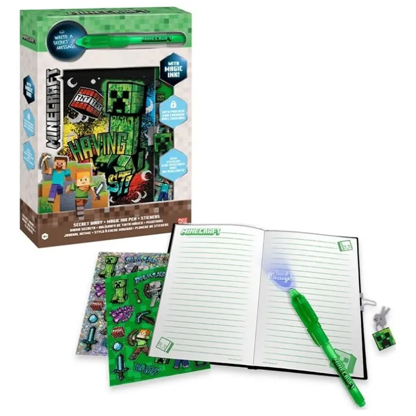 Notizbuch 2-teilig Minecraft