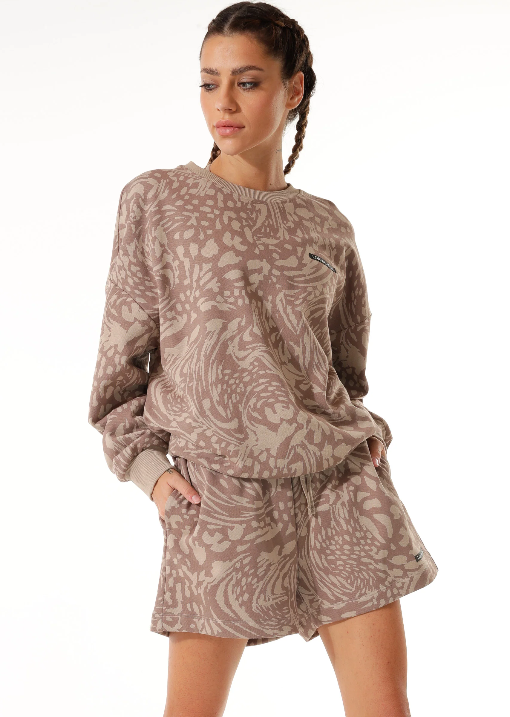 Abstract Oversized Sweat