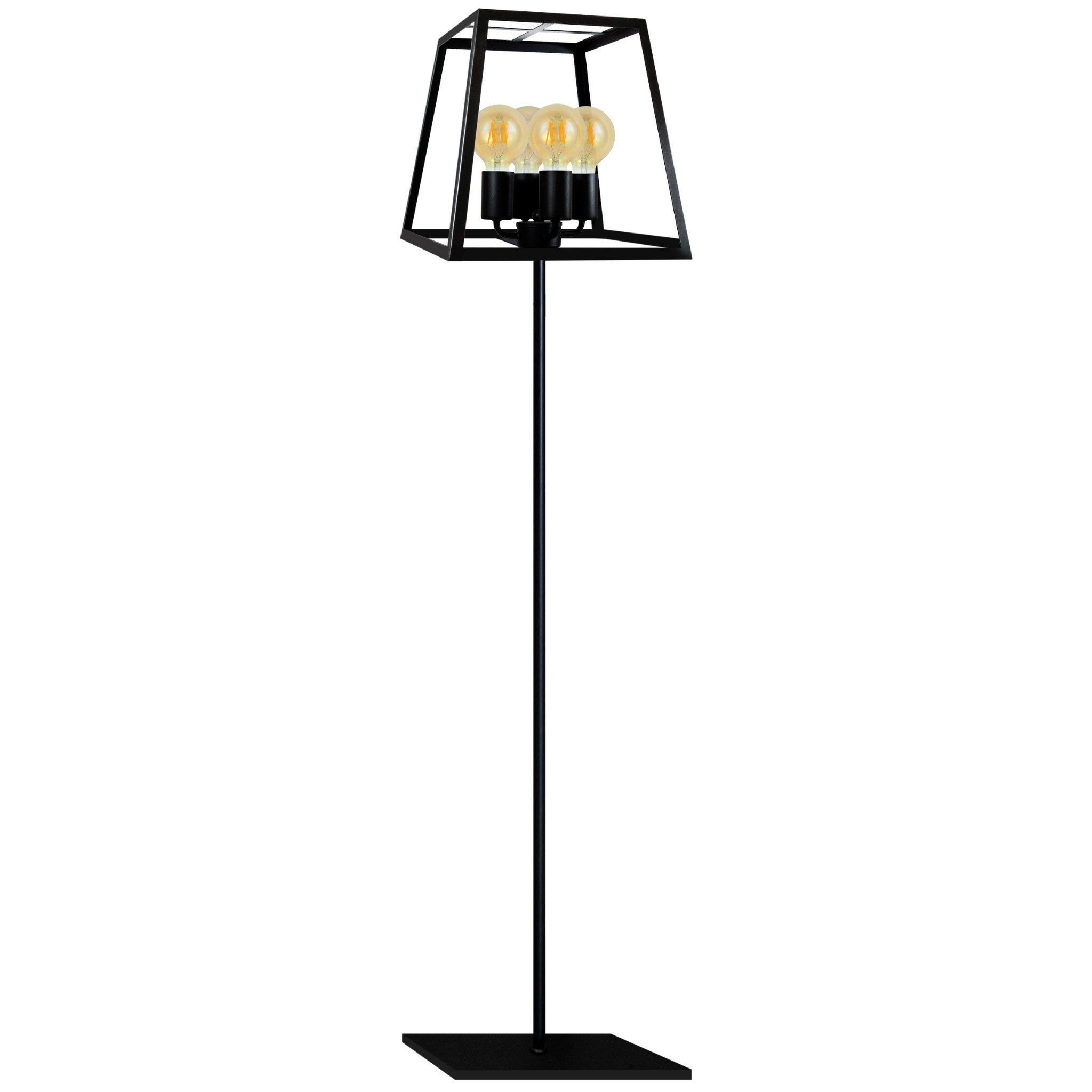 Lampa podłogowa czarna FINLAND4xE27x20W wym:160x32x32cm Polux