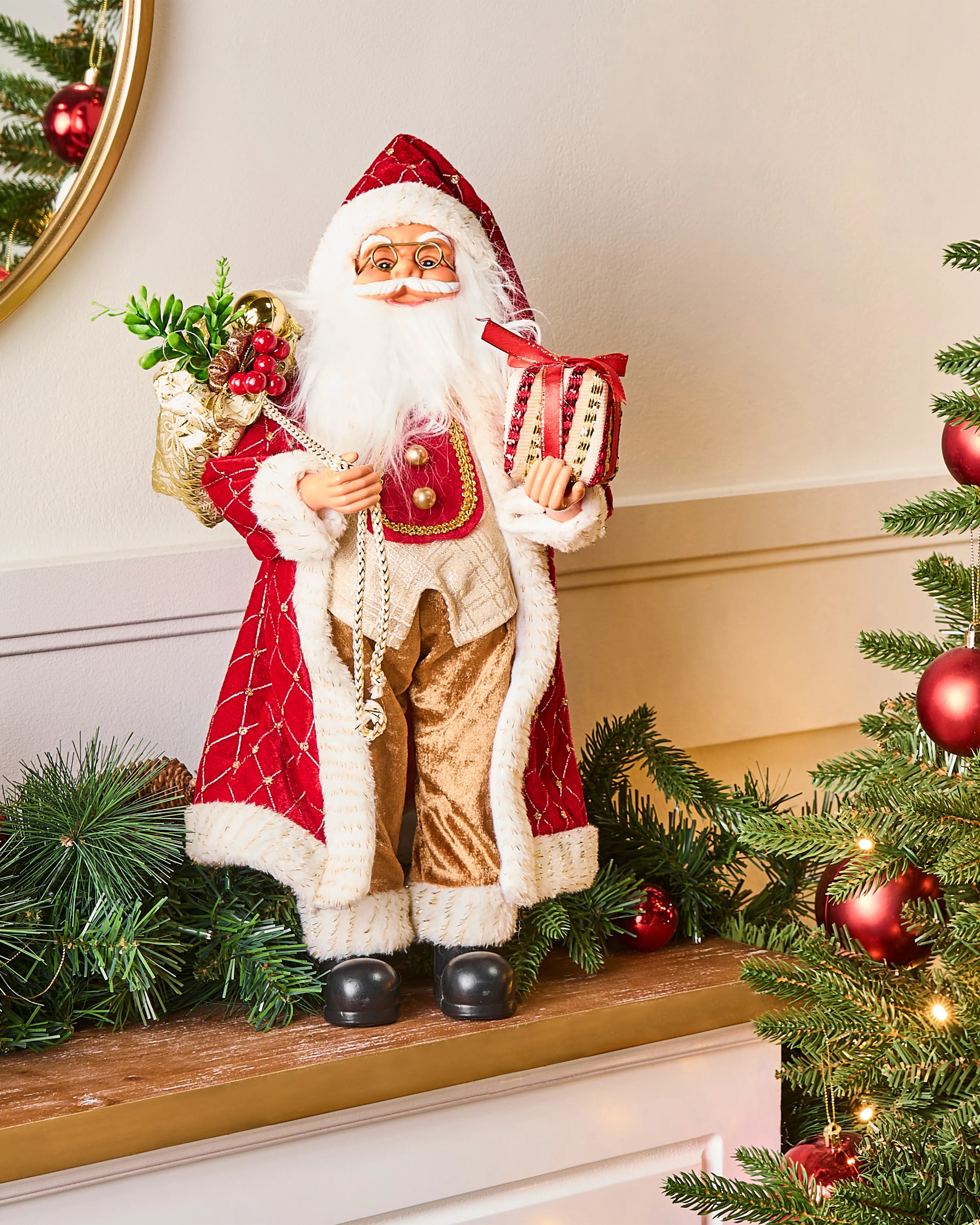 Christmas Decoration RAMVATN Santa Claus 44 cm Red
