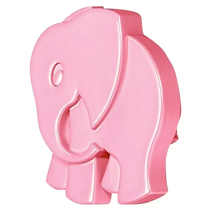 MØBELKNOTT ELEFANT 52X25MM LYSROSA