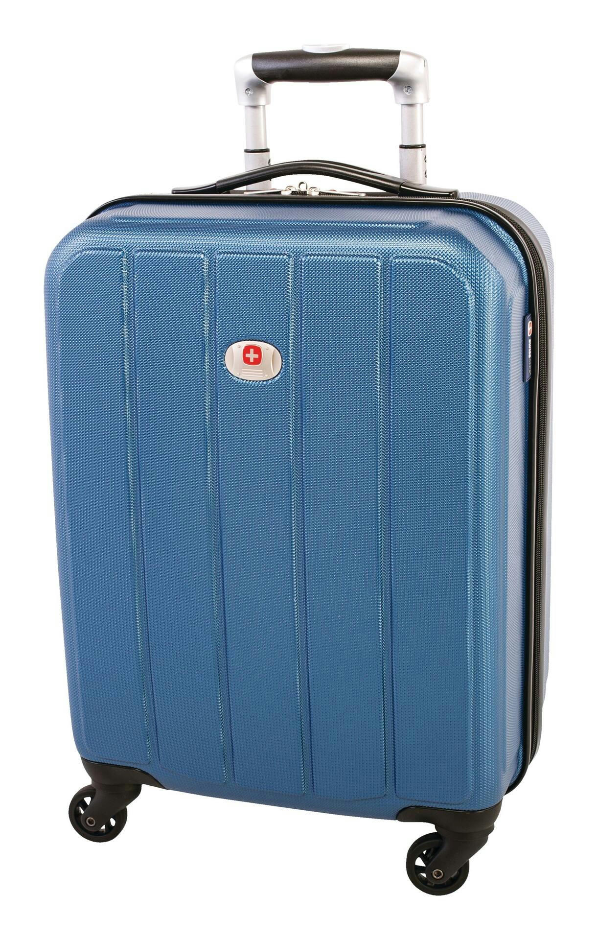 Swiss Alps Expandable Hardside Spinner Wheel Carry-On Travel Luggage Suitcase, 19-in