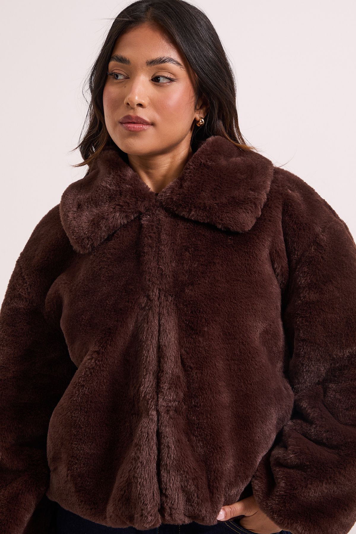Dorothy Perkins Petite Faux Fur Coat