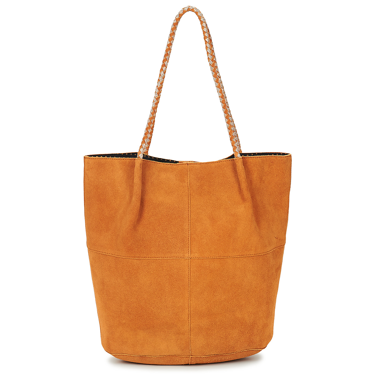 Pieces - PCBRIANNA SUEDE SHOPPER - Cognac