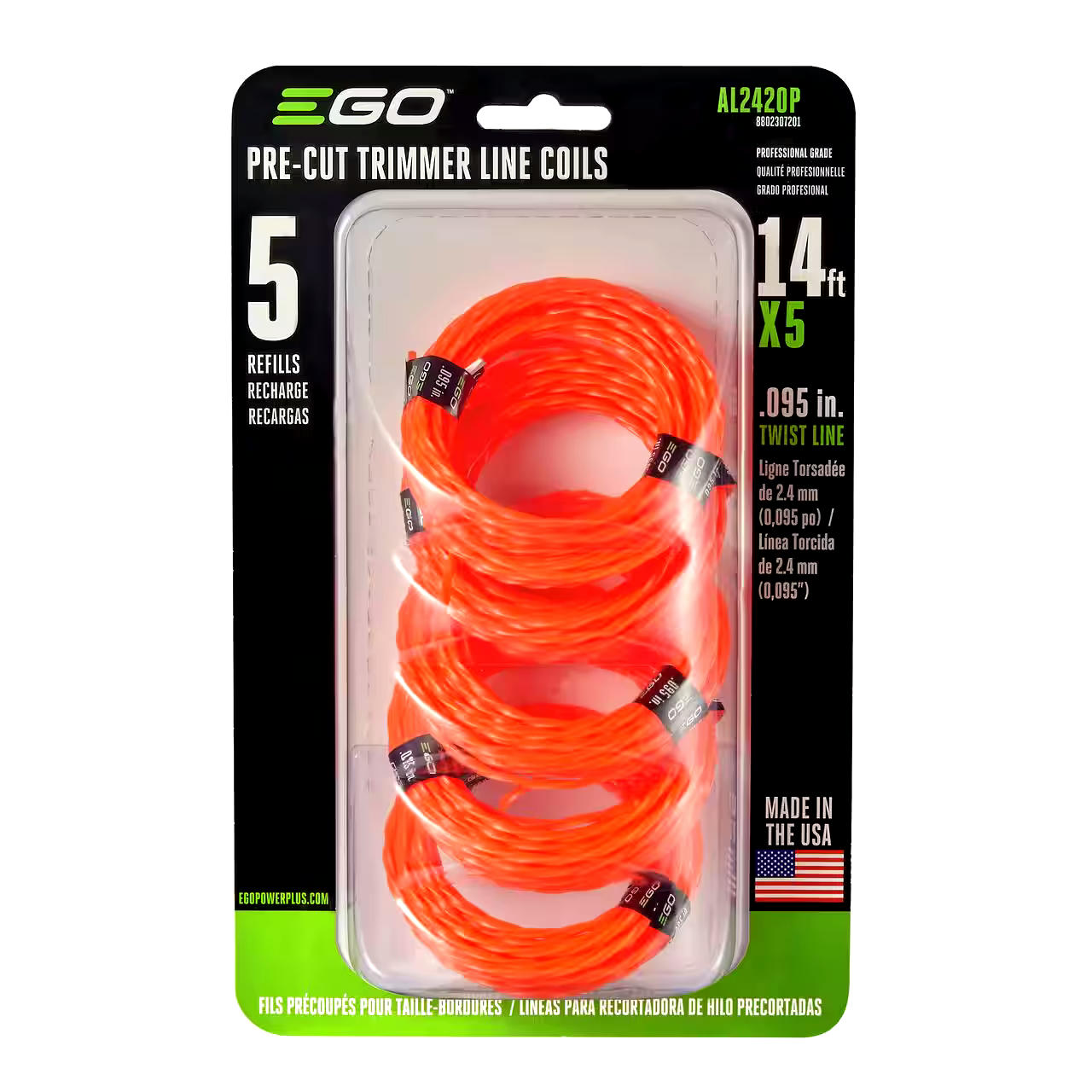 EGO POWER+ Pre-Cut Trimmer Line, 5-pk