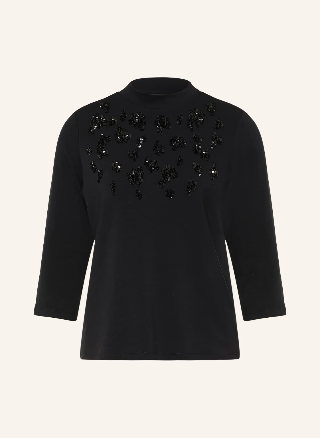s.Oliver BLACK LABEL Shirt mit 3/4-Arm und Pailletten