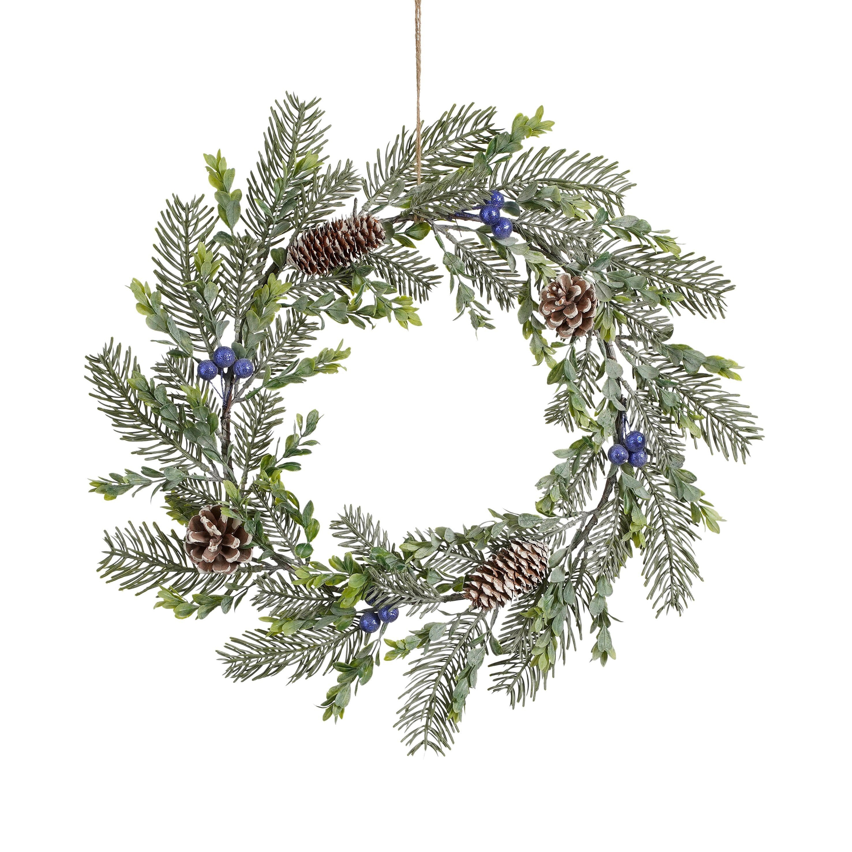 House of Seasons Kerstkrans - Ø42 cm - Groen
