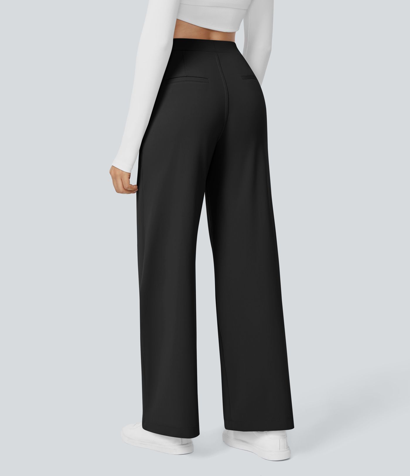Pantalon tailleur Halara Flex™ DayStretch coupe droite taille haute avec poches