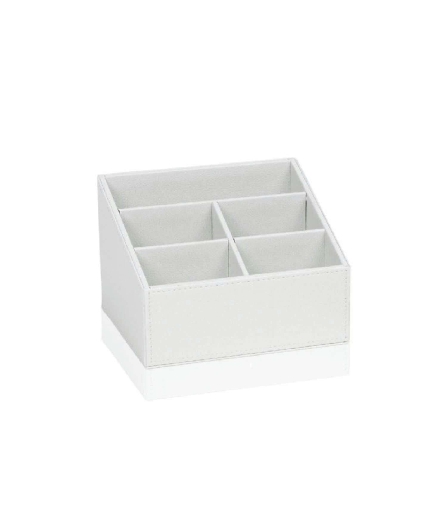 SIMILICUIR - Porte télécommandes en similicuir blanc