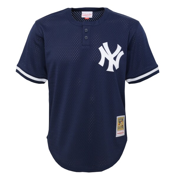 Don Mattingly New York Yankees Youth Cooperstown Collection Mesh Batting Practice Jersey - Navy