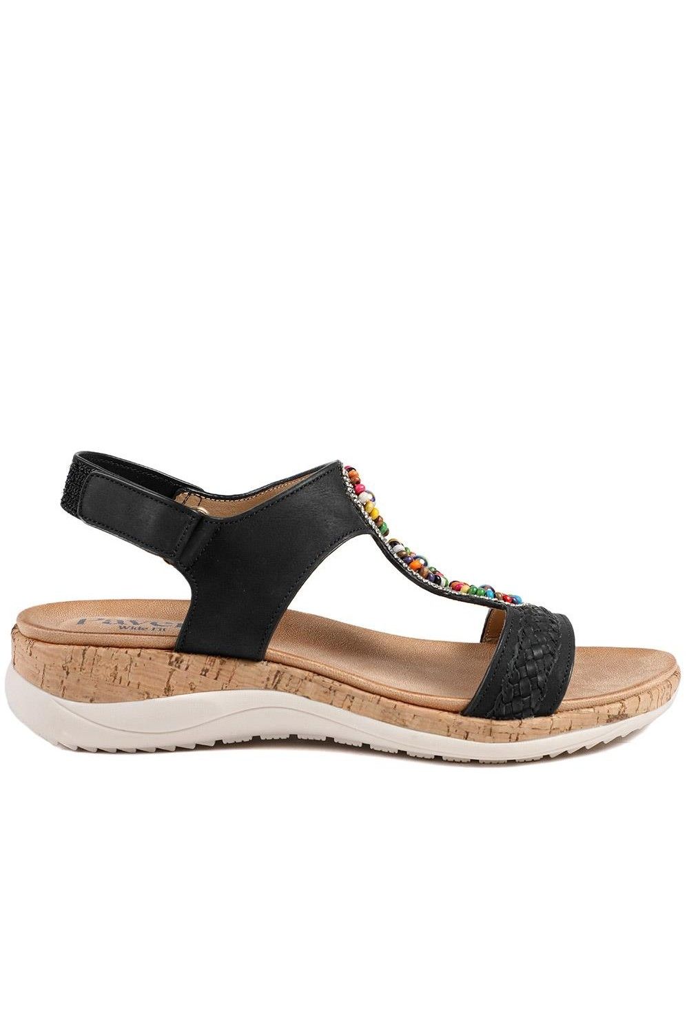 Pavers Comfort Beaded Wedge Sandals