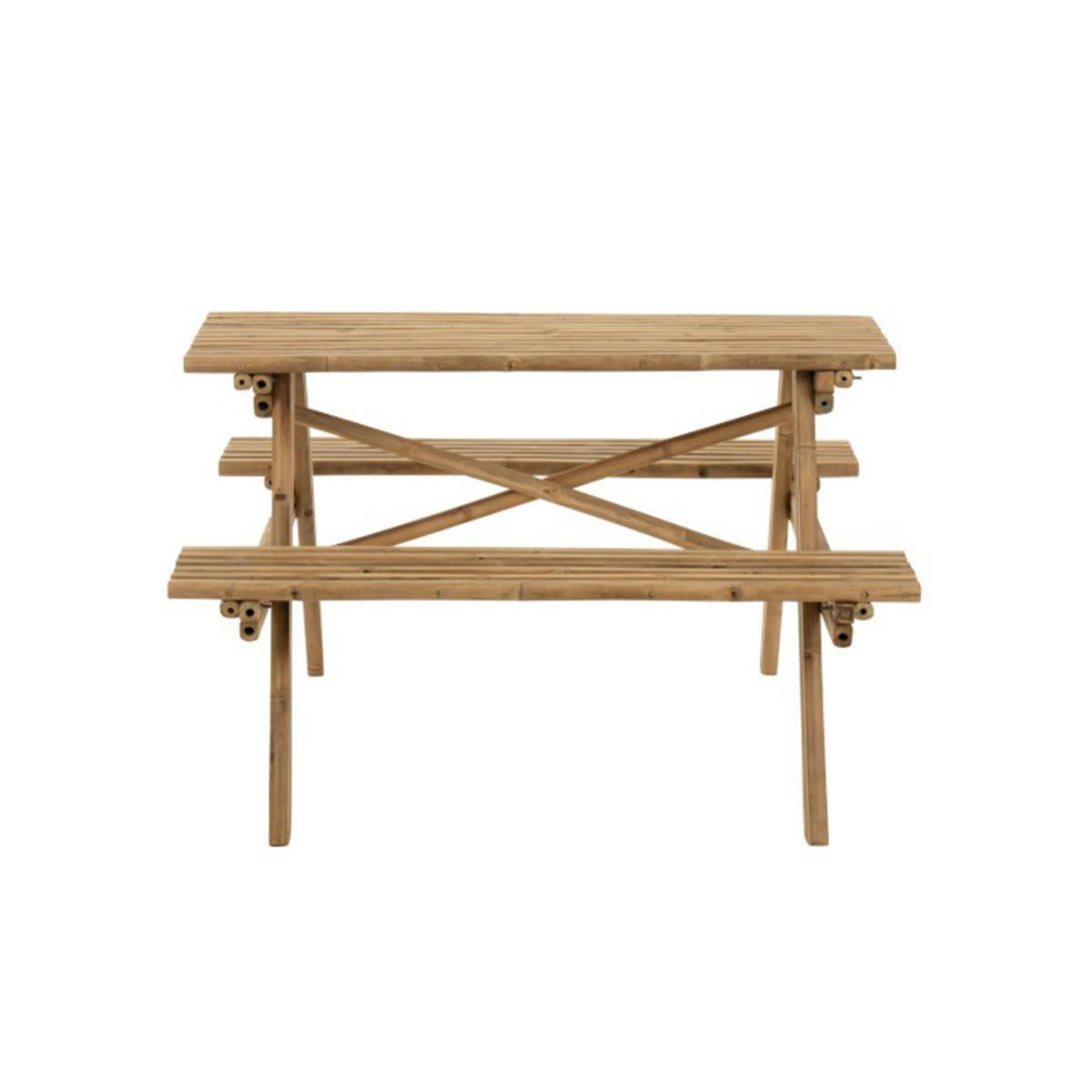 SANTIAGO - Table type pic nic 134cm en bambou