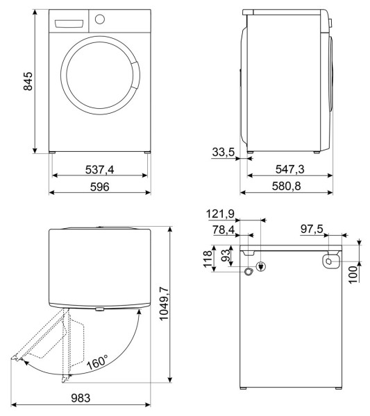 Pralka Smeg WNP96SLAAIN