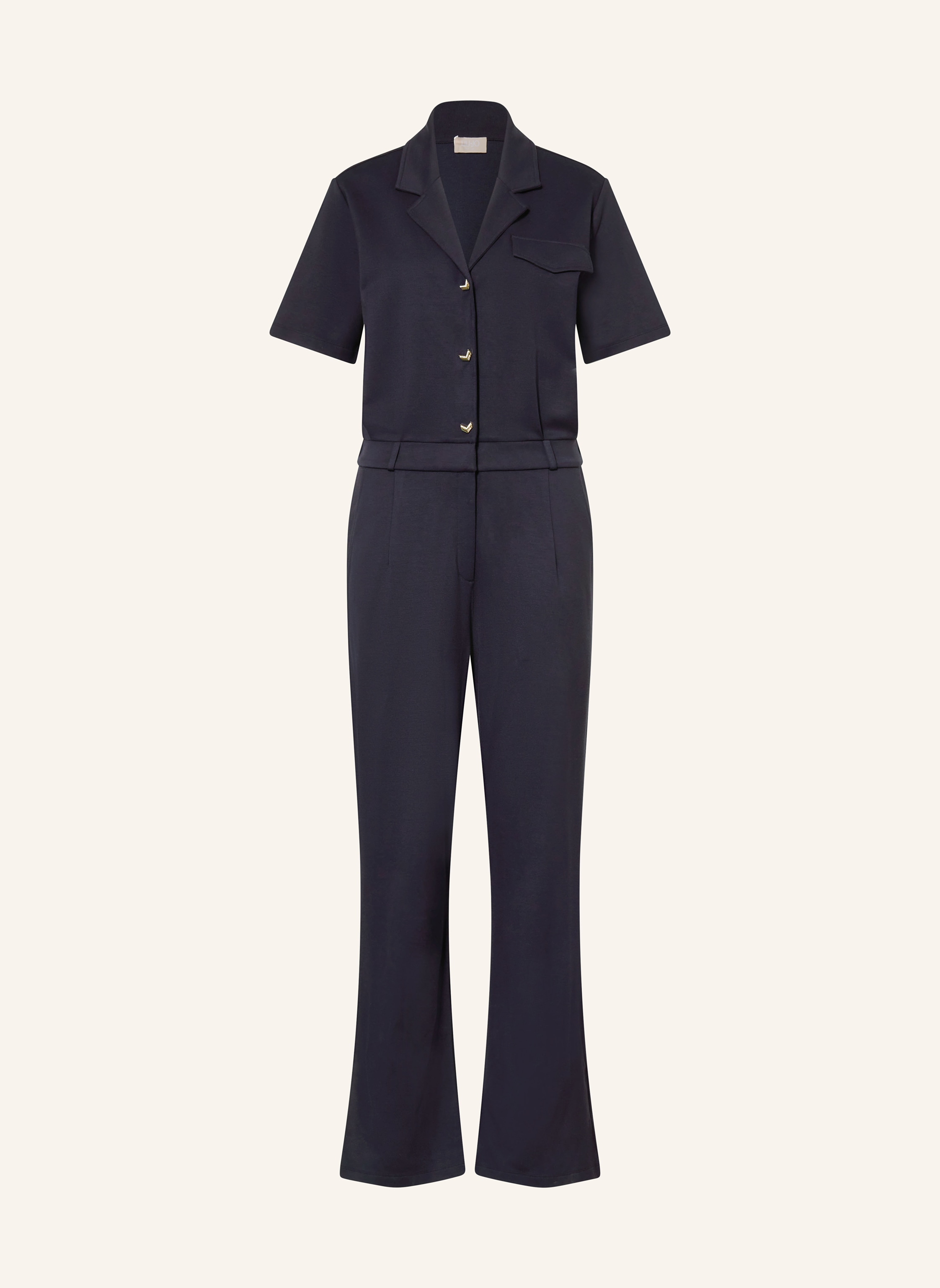LIU JO Jersey-Jumpsuit mit Schmucksteinen