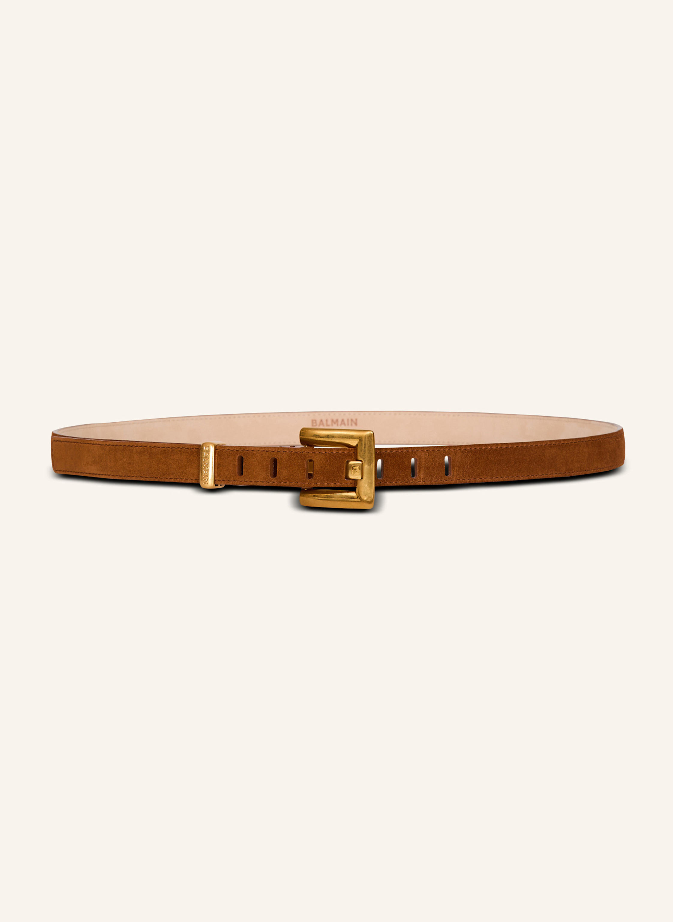 BALMAIN Anthem Gürtel aus Wildleder