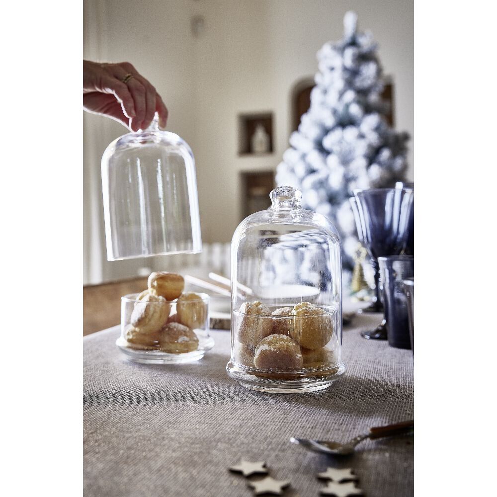 Présentoir pâtisserie sous cloche verre transparent