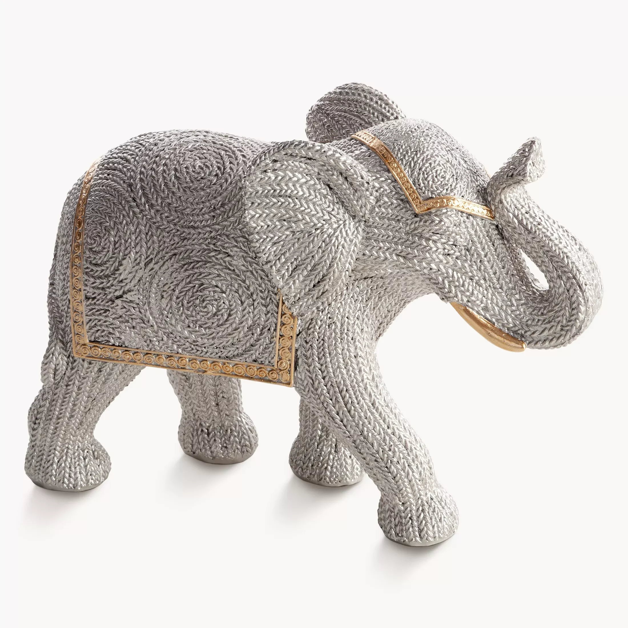 Figurka srebrna słoń 25x9x18 cm VALERI