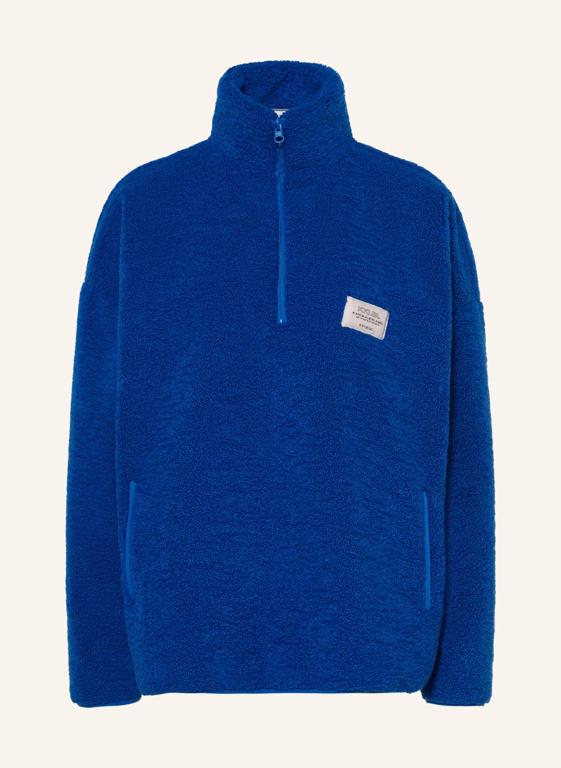 KARO KAUER Oversized-Schlupfjacke aus Teddyfell