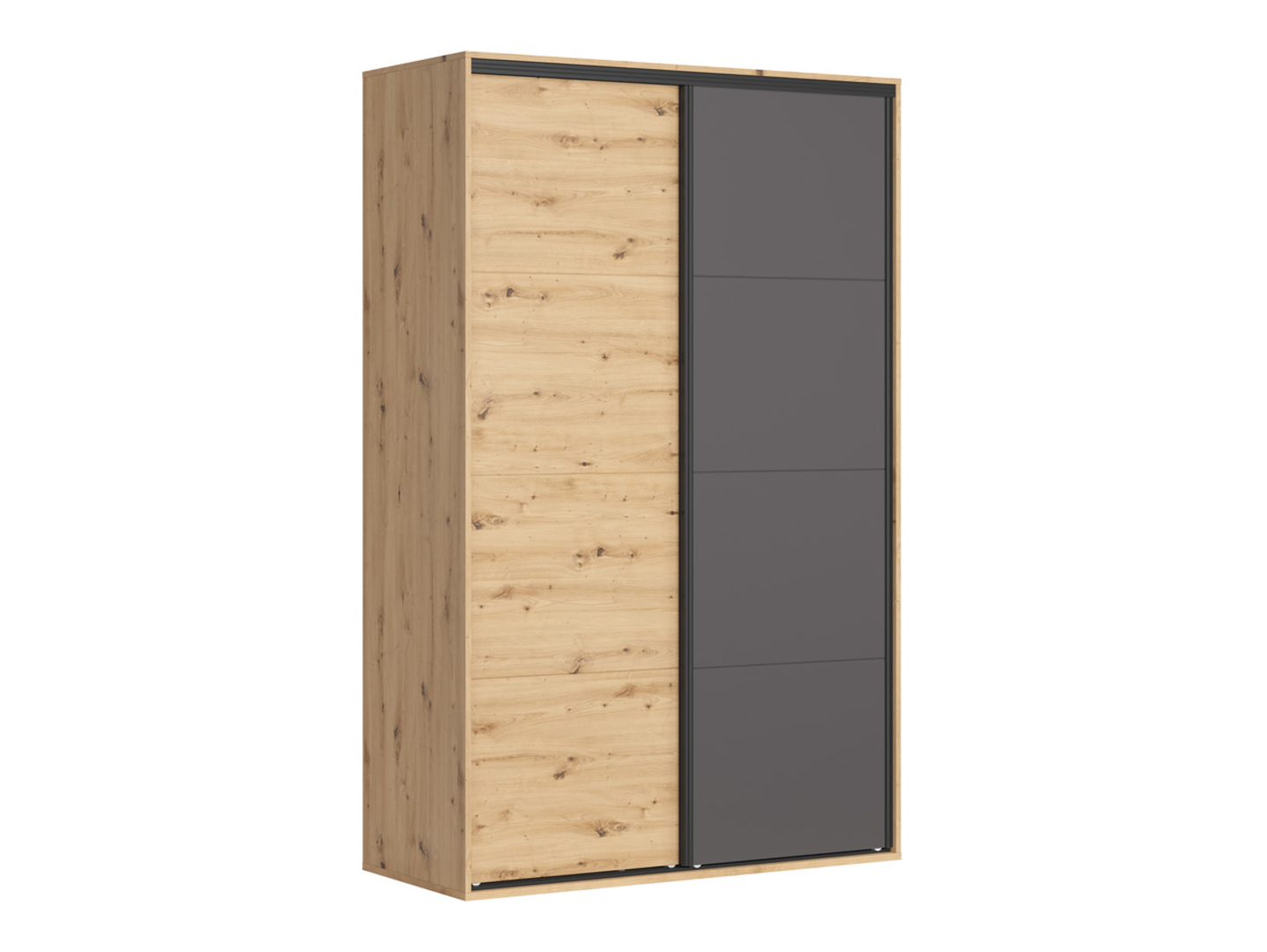Szafa przesuwna Flex 150 cm dąb artisan/grafit