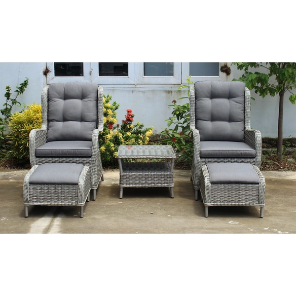 Gartenmöbel »Valencia«, 2 Sitzplätze, Stahl/Kunststoff/Polyester, inkl. Auflagen