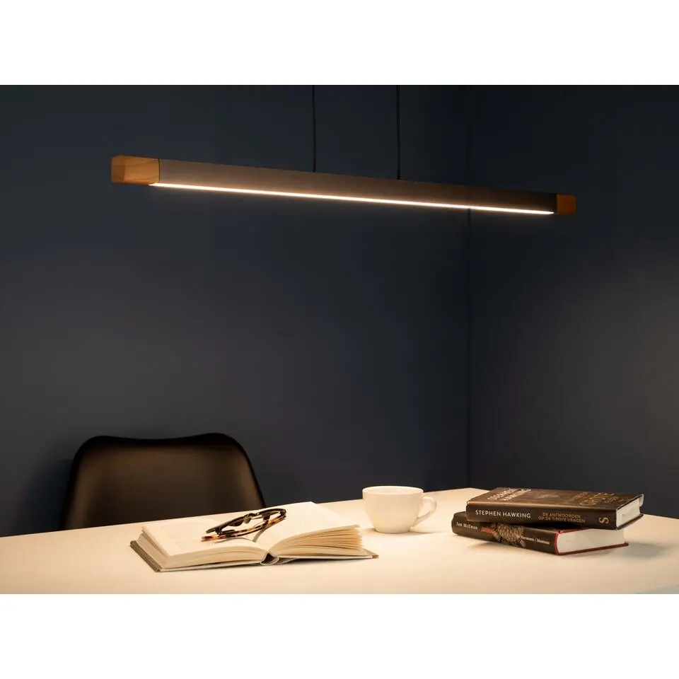 EGLO Lisciana Hanglamp - LED - 87,5 cm - Grijs/Bruin/Wit