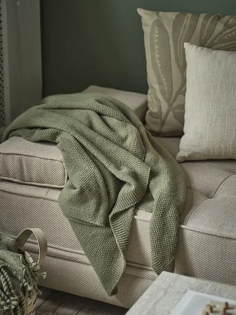 Plaid HUMLE 130x170 grøn