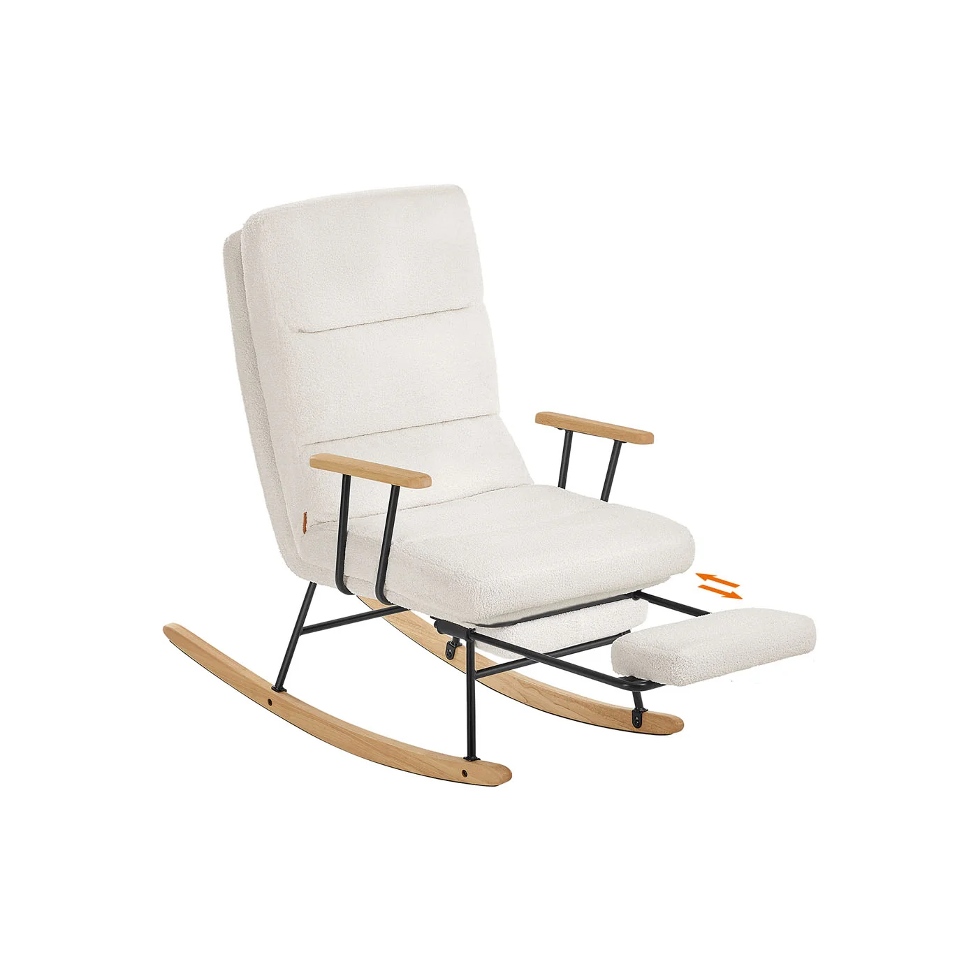 Fauteuil à bascule réglable sur 4 niveaux