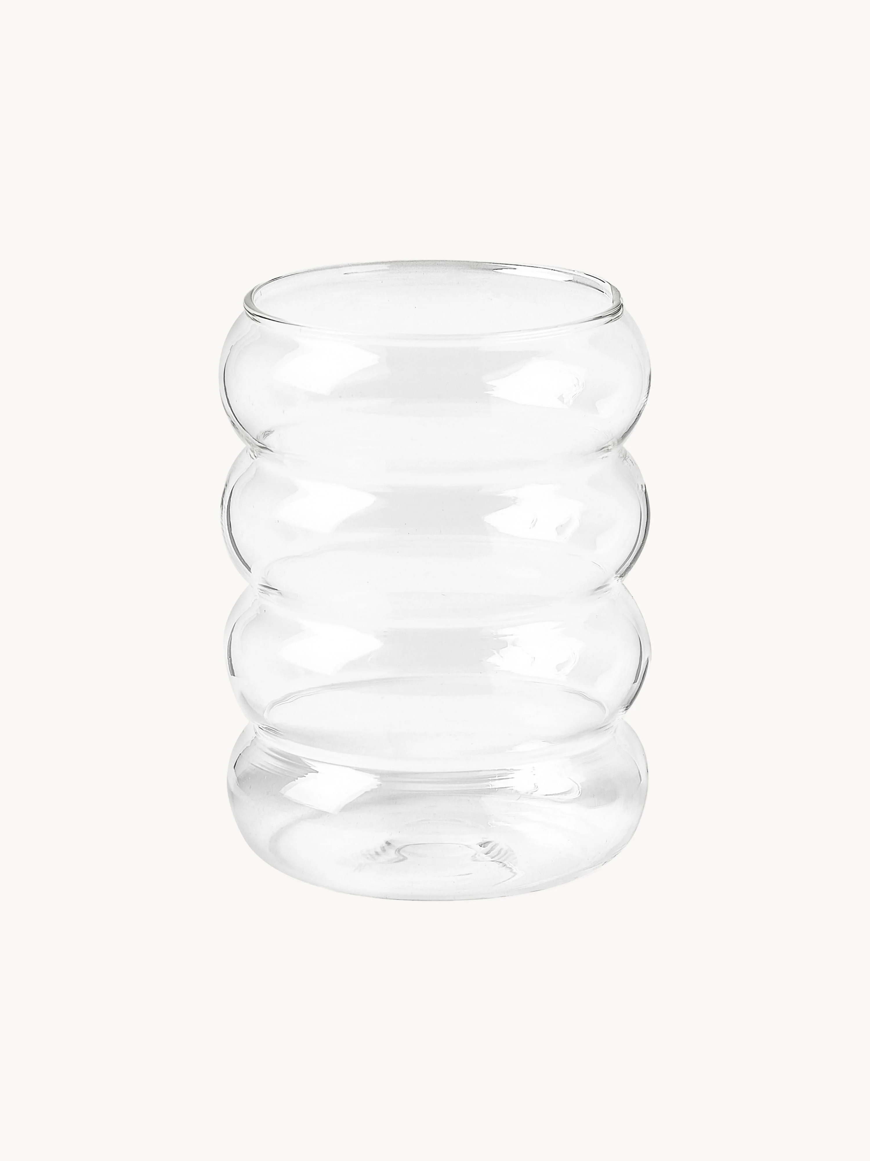 Mundgeblasene Trinkgläser Bubbly, 4er-Set
