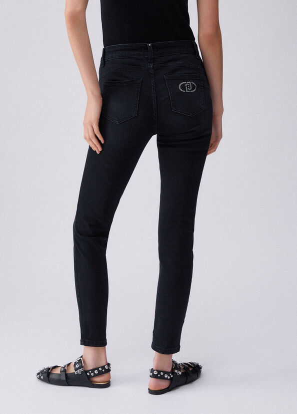 Jeans skinny a vita alta
