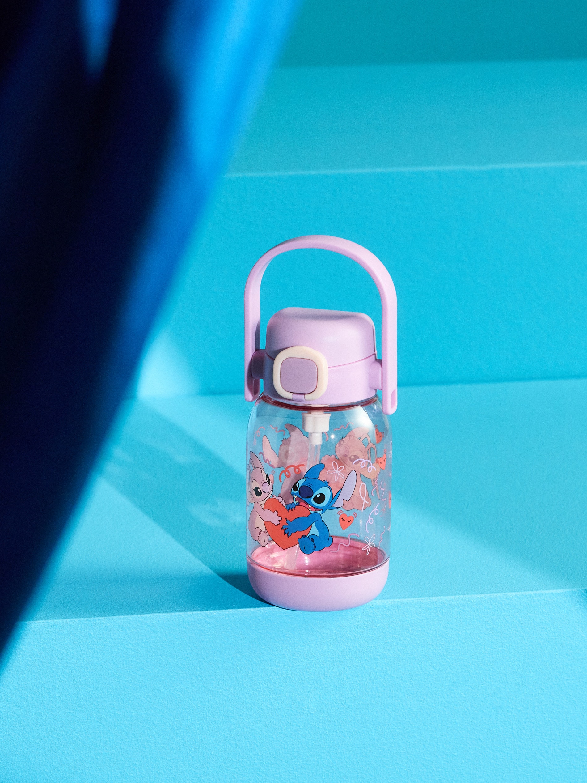 Bidon z uchwytem i słomką Lilo & Stitch