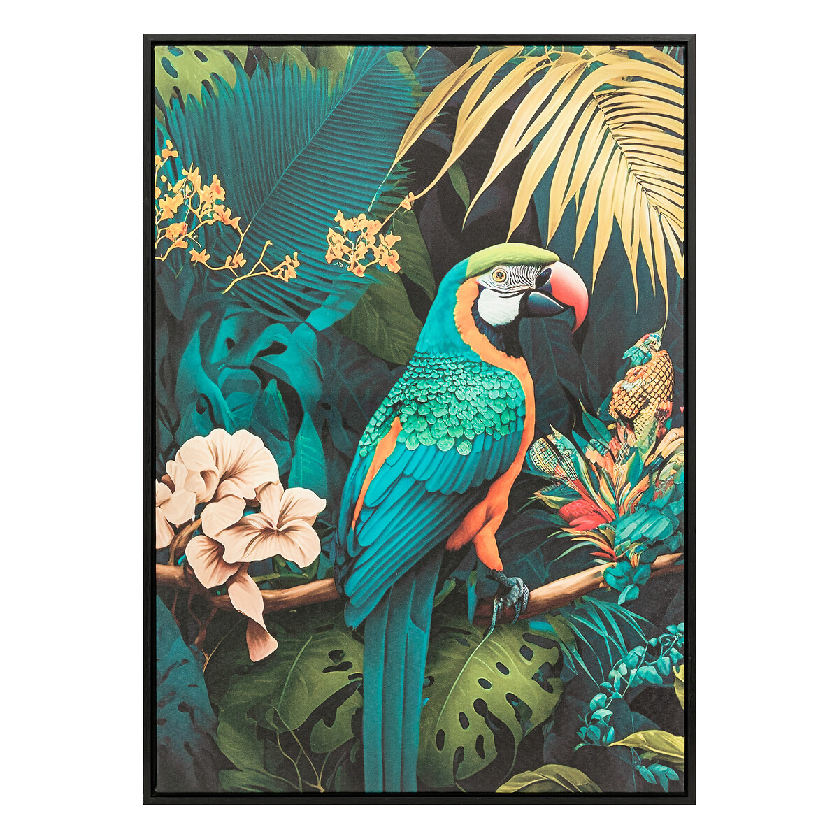 Quadro decorativo com papagaio CHARLENE 70x50cm