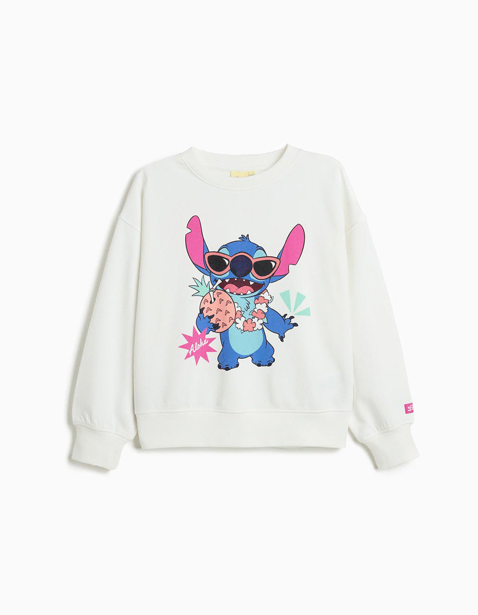 Sweatshirt 'Stitch' ©Disney, Menina, Branco