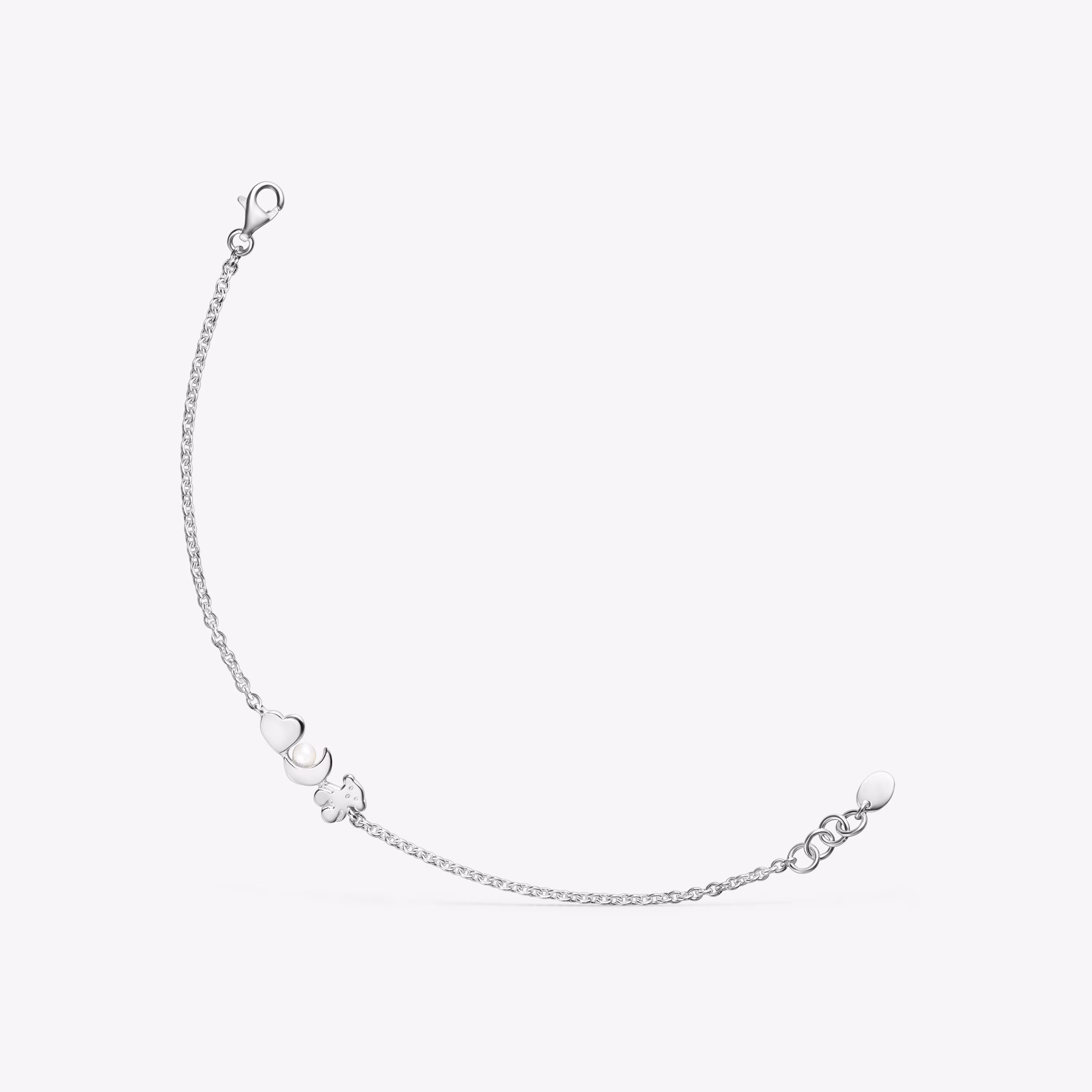 Pulsera de plata con perla Nocturne