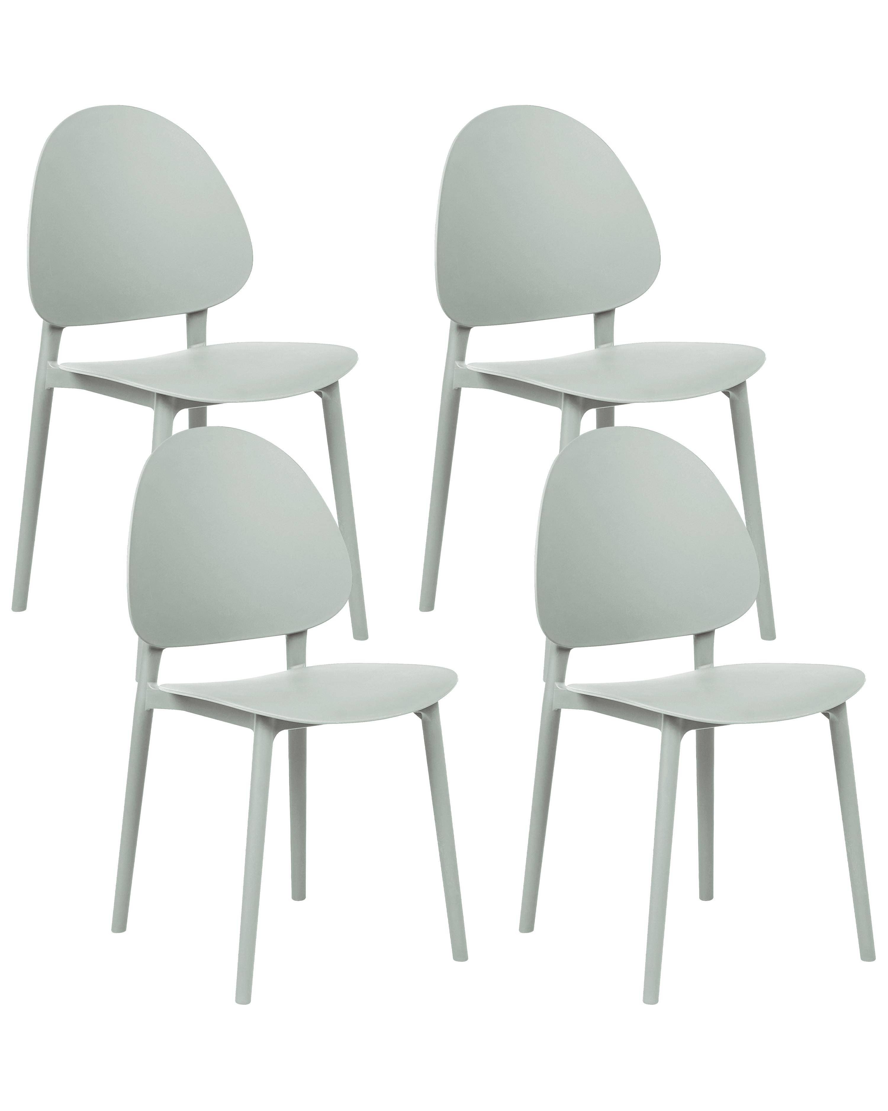 Set of 4 Garden Chairs CEARA Mint Green